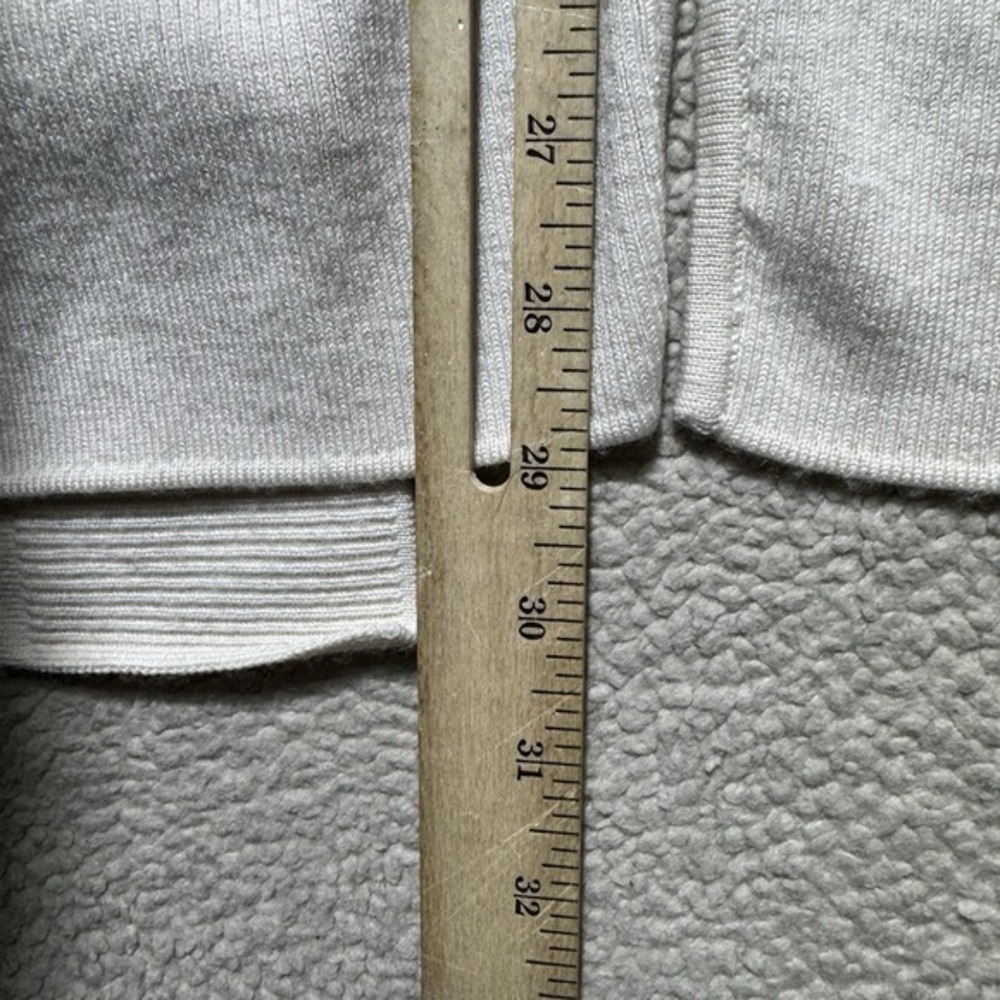Lululemon Cardigan Womens Large Sit In Lotus Wrap II Merino Wool Split Back Rib - Picture 11 of 11